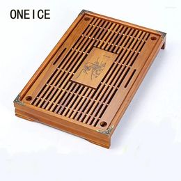 Theebladen houtlade hoge kwaliteit 43 cm 28 cm 6 cm Chinese vaste huishouden board set kungfu teasets
