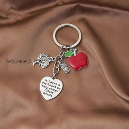 Leraar waardering sleutelhanger cadeau voor leraar in afstuderen seizoen RVS belettering hanger sieraden accessoires dank u voor Helpin 7528