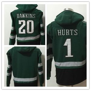 Team 11 Bruine voetbalpullover met capuchon doet pijn 1 Dawkins 20 Hoody Fans Tops Maat S-XXXL Groene kleur