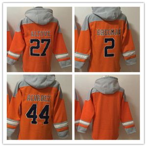 Sweat à capuche Team Baseball Altuve Bregman Alvarez Fans Tops Taille S-XXXL Sweat à capuche couleur orange