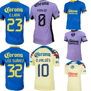 Equipo Club América Fútbol 33 Julián Quiñones Jersey 2023 2024 Mans 7 Brian Rodríguez 32 Leo Suárez 17 Alejandro Zendejas 10 Diego Valdés Kits de camiseta de fútbol Uniforme