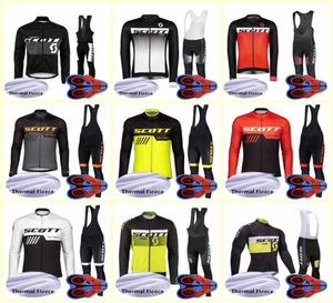 Équipe cyclisme d'hiver thermique en polaire en maillot pantalon pantalon pour hommes à l'extérieur des vêtements de vélo de vélo de vélo de vélo U9070488864671427351