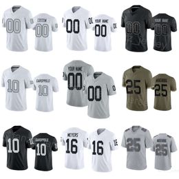 Equipo de fútbol 41 Robert Spillane Jersey Niños Hombre Mujer 25 Trevon Moehrig 1 Marcus Epps 95 John Jenkins 4 Aidan OConnell 10 Jimmy Garoppolo 16 Jakobi Meyers Cosido