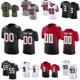 Team Football 55 Kaden Elliss Jerseys Enfants Homme Femme 53 Nate Landman 93 Calais Campbell 90 David Onyemata 9 Desmond Ridder 81 Jonnu Smith 3 Jessie Bates III Cousu