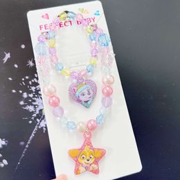 Team Girl Wang – collier, Bracelet, chaîne de pull, ensemble cadeau de noël et du nouvel an pour enfants