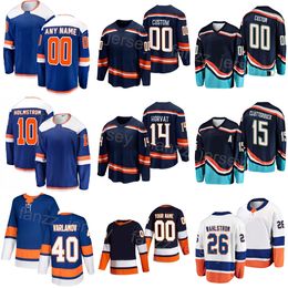 Equipo de hockey 10 Simon Holmstrom Jersey Niños Hombres Mujeres 17 Matt Martin 40 Semyon Varlamov 26 Oliver Wahlstrom 14 Bo Horvat 18 Pierre Engvall 15 Cal Clutterbuck Deporte