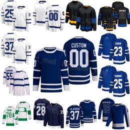 Team Hockey 55 Mark Giordano Jerseys 35 Ilya Samsonov 37 Timothy Liljegren 25 Conor Timmins 78 TJ Brodie 12 Zach Aston-Reese Sam Lafferty Easton Cowan Homme Femme Jeunes