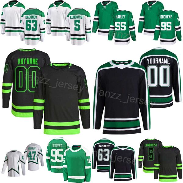 Team Hockey 63 Evgenii Dadonov Jerseys Enfants Hommes Femmes 5 Nils Lundkvist 15 Craig Smith 95 Matt Duchene 47 Radulov 55 Thomas Harley 16 Joe Pavelski 14 Jamie Benn Reverse