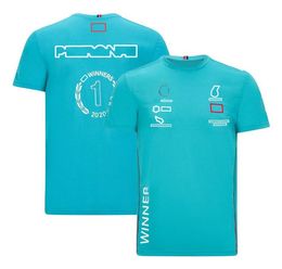 Team gezamenlijk T-shirt met korte mouwen f1 fans racepak zomer heren raceoverall plus maat kan worden aangepast