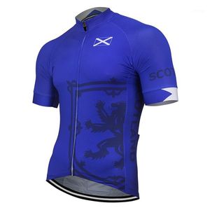 Team Scotland manches courtes hommes cyclisme maillot vélo route montagne course vêtements course personnalisé