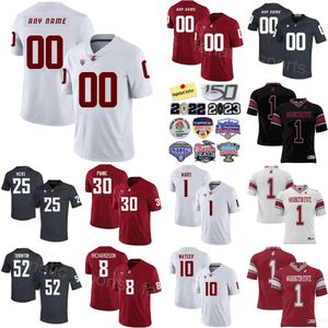 Équipe de football universitaire 30 Dylan Paine Jersey Washington State Cougars College 25 Nakia Watson 10 John Mateer 5 Lincoln Victor 3 Josh Kelly 1 Cameron Ward personnalisé