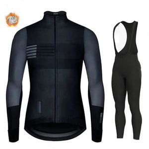 Equipo Invierno Lana Ciclismo Traje Hombres Ropa deportiva al aire libre MTB Bike Uniform Kit Triatlón España 240131