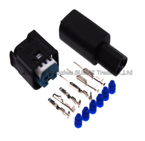 Equipo 3 Pinway macho hembra auto restrictor conector para enchufe del sensor acelerador enchufe de luz trasera enchufe eléctrico impermeable automático para BMW6638657