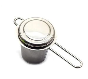 Théière passoire à thé avec capuchon en acier inoxydable, infuseur à feuilles mobiles, panier filtre, grand couvercle SN6148