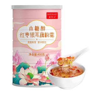 Teaware China Rose Bai Fungus Lotus Root Powder Powder 400g / Can Beauty and Beauty Pas de théière