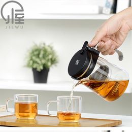 Teaware jiewu Japanse stijl semiauto hittesistent glazen tepot nieuw product hete verkoopkantoor en home theeset accessoires