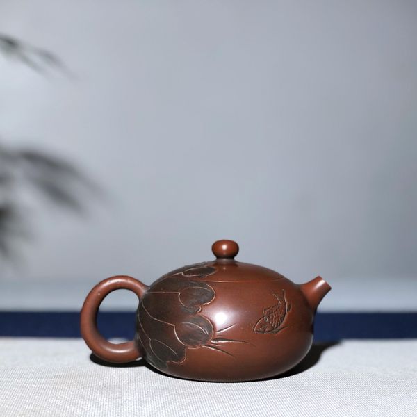 Teaware Qizhou Nixing Zhou Yujiao Xishi Lotus TEAPOT THEAPOT TEAPOT MAINMADE CLAY CLAY CONSÉRATIVES CONDITIONS AUTHENTIQUES THEE