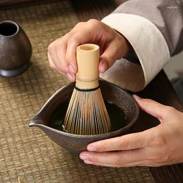 Teaware -sets 1 st Coarse Pottery Matcha Chawan Tea Set Accessoires Japanse Mixing Bowl Keukengereedschap Glansen Keramiek