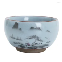 Juegos de té 1 PPCS Japones Japanese Tea Cup Ceramic Juego de cerámica de un solo hogar Master de alta calidad esmalte abierto natural de alta calidad