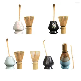 Ensembles de service à thé 3 pièces, outils à thé de cérémonie, fouet à Matcha, Kit assorti