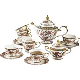 Teaware sets Afternoon Tea Sets voor vrouwen thee feest of cadeau geven keramiek aardewerk theekopje set keramische thee -cup gereedschap ceremonie compleet
