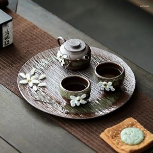 Teaware -sets keramische theeset thuis Chinese theepot en theekopbakje wateropslagtafel één pot twee kopjes
