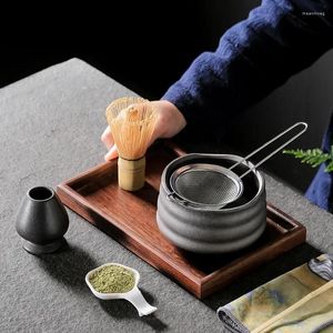 Theewaar Sets Clean Stand Tea Easy Matcha Bowl Tool Handgemaakte Set Scoop Accessorie Traditionele Home Kit Japanse Garde Ceremonie Cadeau