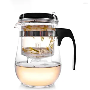 Teaware -sets Elegant Cup Echte Glass Tea Set Pot Filter Ceremonie voortreffelijk