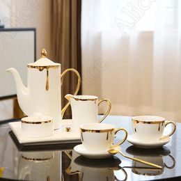 Juegos de té de té Café de techo de té Decoración de comidas Decoración de flujo creativo Copas doradas Copas de inauguración de la casa Decore del hogar