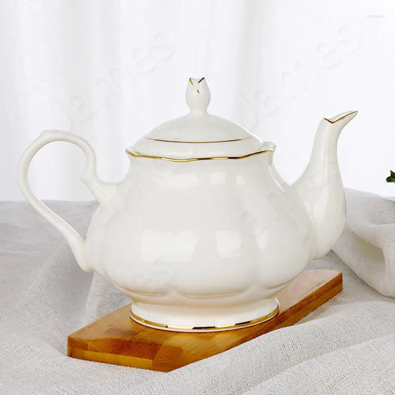 Teaware sets gouden rand keramische theepot set bot china Chinese bekers en schotel koffie koud water theepot