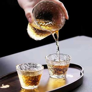 Ensembles de théi les ensembles de graphiques de verre de haute qualité ensemble de thé japonais thémaisons de thé kung fu chinois tasses tasses à café en verre tasse de gaiwan