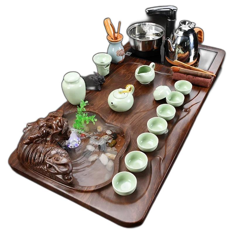 Teaware Sets High-quality Yixing Purple Sand Tea Set Ceramic Teapot Handmade Teacup Gaiwan Tureen Ceremony