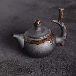 Juntos de té de tetera japonesa tetera de cerámica hervidor de té tocón tradicional bote chino bebida 240 ml