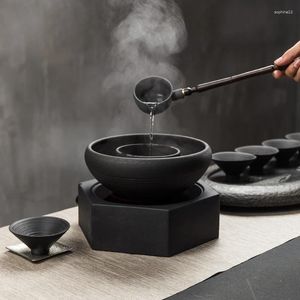 Teaware sets Koreaanse retro eenvoudige theeceremonie zwarte vulkanische cooker bowl home elektrische keramische kachelwarmer set
