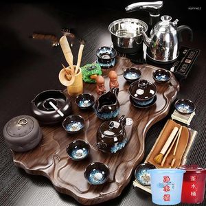Services à thé salon Service à thé paresseux luxe Vintage Service fouet cérémonie chinois Juego De Te produits pour la maison