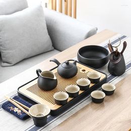 Juego de té de té de lujo Té de té portátil Kungfu Cerámica Ceremonymates para Yerba Jingdezhen Porcelana Mzy