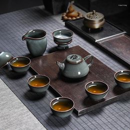 Ensembles de théi les coffre de bureau coffre de thé kungfu luxe après-midi chinois avancé gaiwan japonais porcelana chinesa articles ménagers
