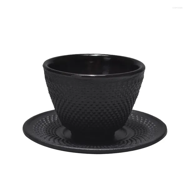 Ensembles de service à thé, tasse en fer à pois, tasse à thé en fonte, rétro japonais, antirouille, service à thé domestique unique, théière