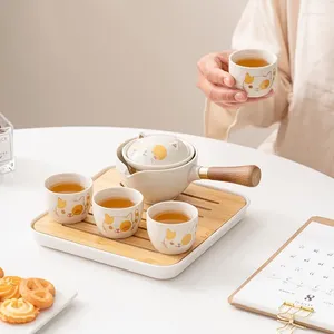 Ensembles de voiles de thé en céramique chinois en céramique Chinese Théice de voyage pour le fabricant de tasse d'infuseur