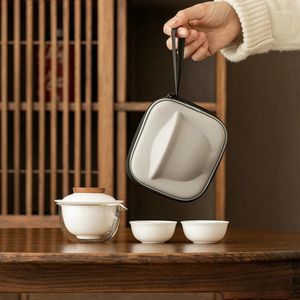 Ensembles de voitures de thé Portable Cup rapide un pot deux tasses Chinois Thé à thé de voyage