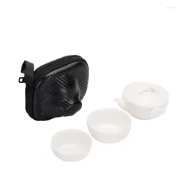 Teaware -sets draagbare theeset keramiek één pot en twee kopjes met opbergzak buitenauto -Nordic Style Simple Leisure