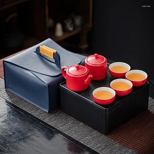 Service à thé Portable voyage voiture service à thé tasse Express Pot extérieur Kungfu