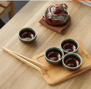 Juegos de té de té Portable Té de viaje en casa Simple/Té/Copa de té Herramientas de fabricación al aire libre Decoración de la mesa de la sala de estar