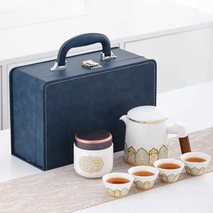 Teaware -sets draagbare reist teaeweersets kamperen thee kit keramische cracker kantoor kung fu thee pot modern eenvoud huishouden huis buiten ne