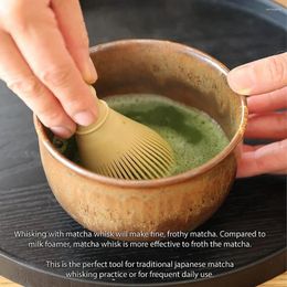 Ensembles de voies de thé en résine Matcha Whik Chasen Brush Tools pour la poudre de thé vert réutilisable avec cérémonie du support