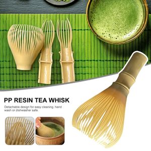 Ensembles de voies de thé en résine Matcha Whik Chasen Brush Tools pour la poudre de thé vert réutilisable avec cérémonie du support