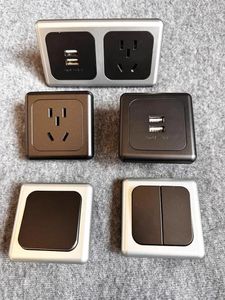 Teaware Sets Rv vehículo comercial modificado enchufe especial 3C estándar coche pequeño interruptor USB carga multifunción 5 agujeros