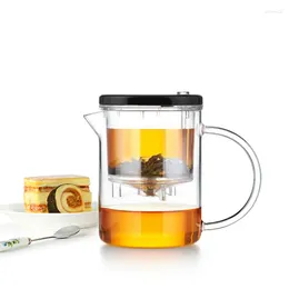 Teaware-sets Samadoyo High Grade Glass Gongfu Teaset Press Auto-Open Art Tea Cup Teapot met Infuser Elegant 350ml