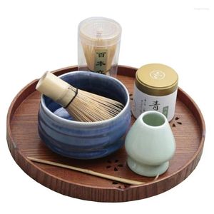 Theeservies Set Bamboe Matcha Thee Koffie Groene Lepel Thee Garde Praktische Ceremonie Accessoires Poederborstel Japans