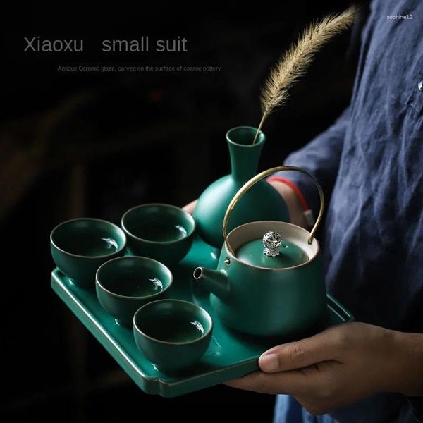 Ensembles de voies de thé Simple Modern Tea salon Bei Tao Zhuang Céramique Ti Liang Hu Tray Set El Home Cérémonie